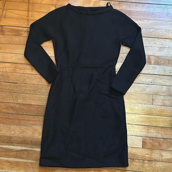 COS Women’s Thick Structured Black Long Sleeve Scuba Bodycon Dress Size XS - Picture 1 of 6